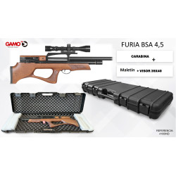 Pack Gamo PCP Furia Bull Pup + Visor 3-9x40 + Maletín Cal. 4,5 mm