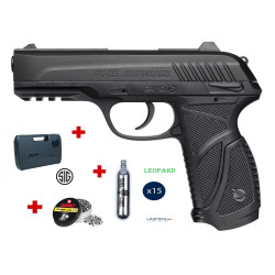 Pack Gamo PT-85 Blowback + Maletín + 15 Cápsulas Co2 + 250 Balines Gamo Magnum