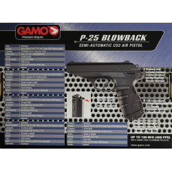 Pistola Gamo P-25 Blowback CO2. Oferta y comprar online mejor precio