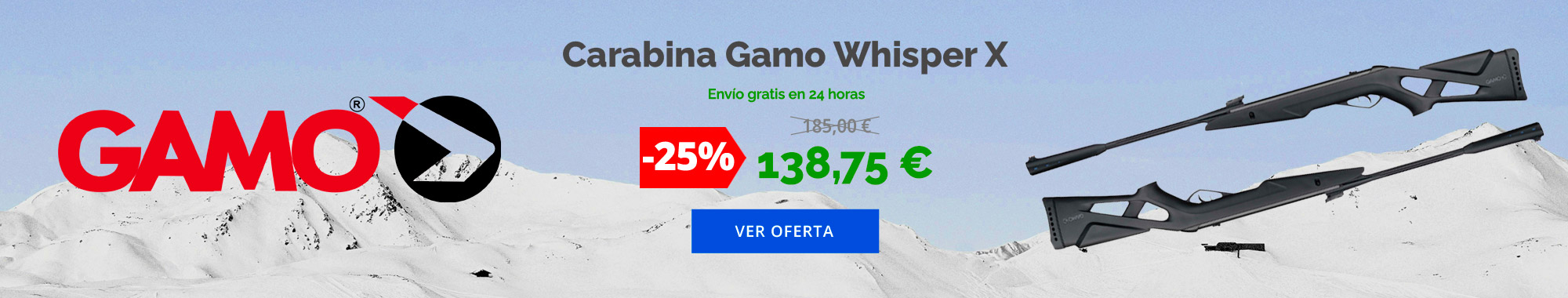 -25% Carabina Whisper X