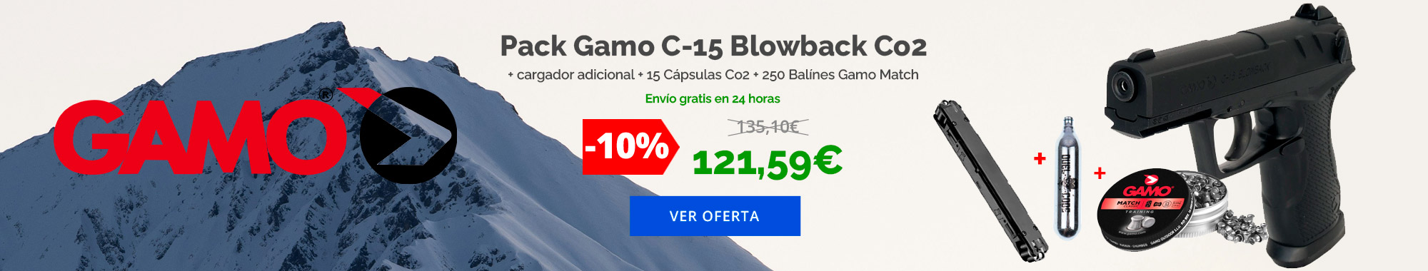 -10% Pack Gamo C-15 